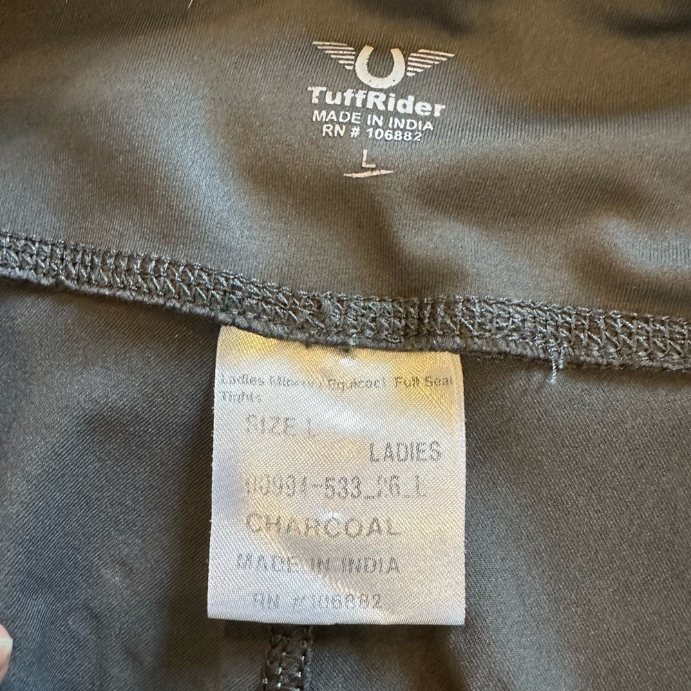 TuffRider Charcoal color full seat Ladies riding pants